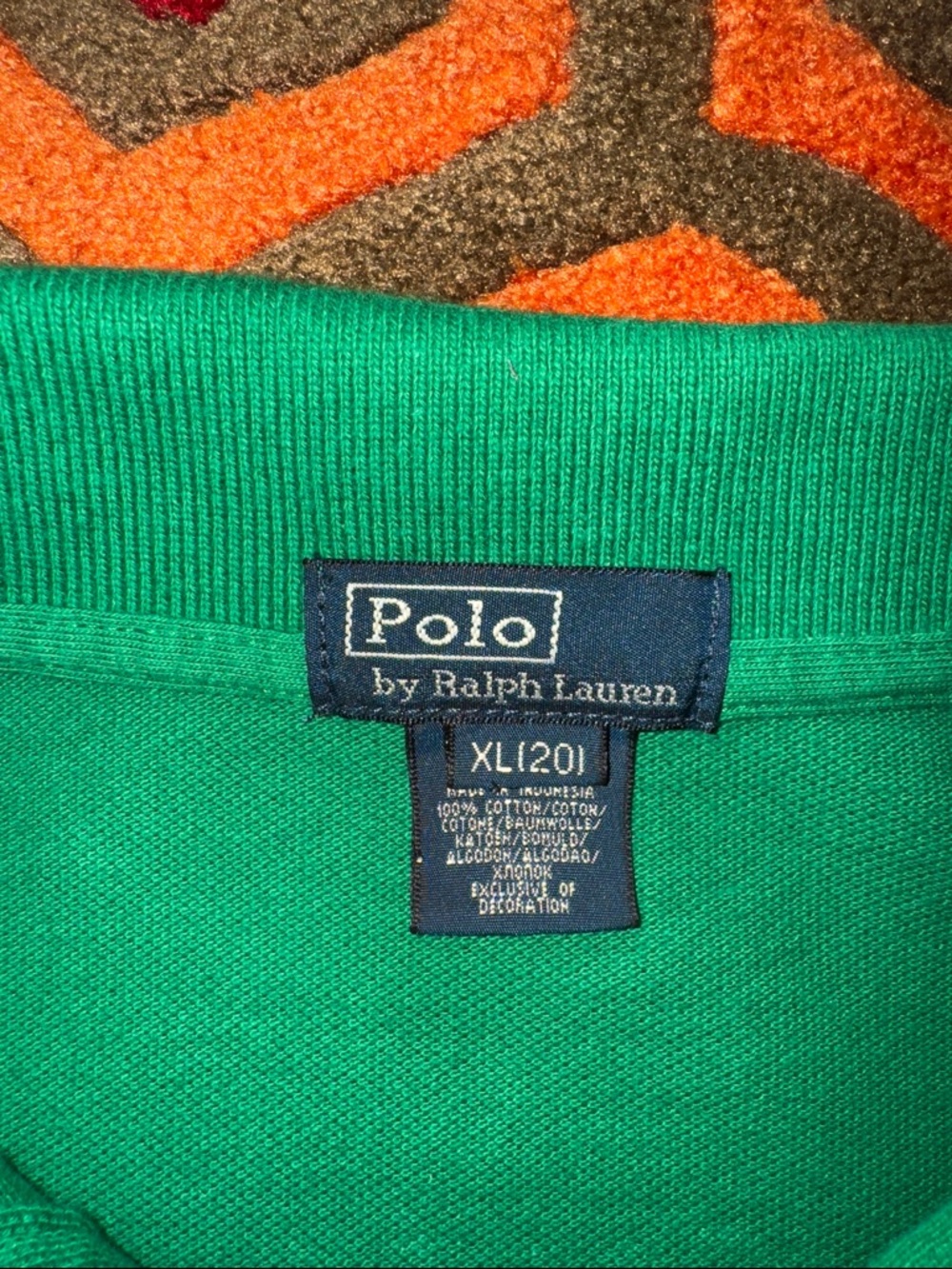 MAKE OFFER! Polo by Ralph Lauren Green Long-Sleeve Polo with Embroidered Pony XL - Picture 5 of 10